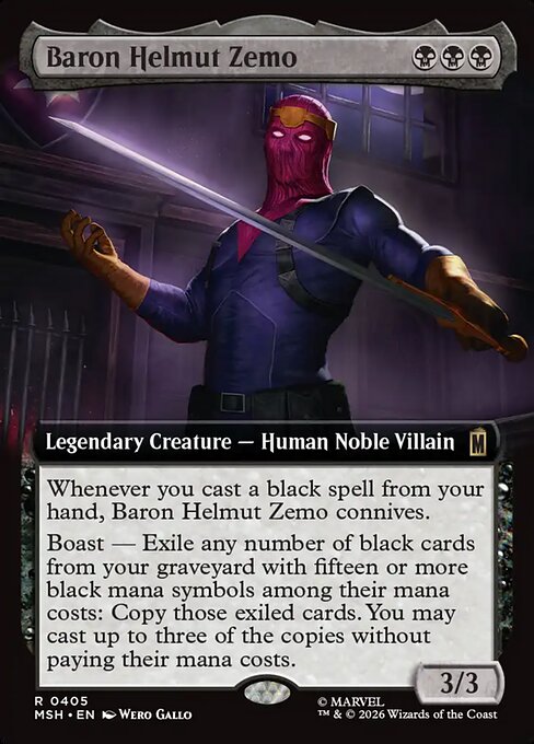 バロン・ヘルムート・ジモ/Baron Helmut Zemo [MSH-BF][拡張アート][FOIL]