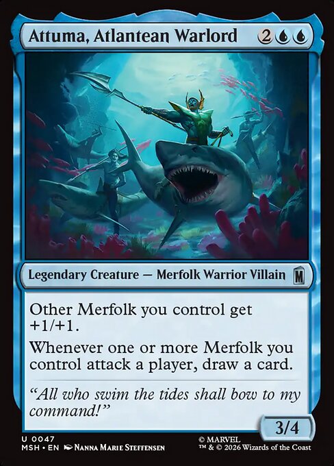 アトランティスの将軍、アットゥマ/Attuma, Atlantean Warlord [MSH][FOIL]