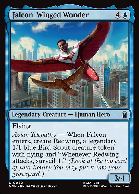 翼を持つ戦士、ファルコン/Falcon, Winged Wonder [MSH][FOIL]