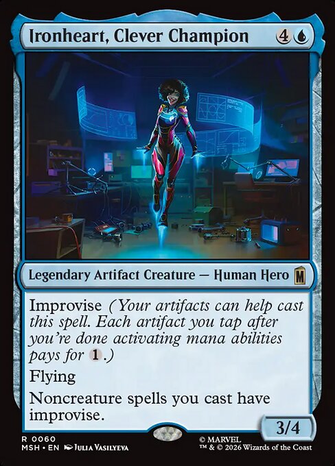 才気煥発な勇士、アイアンハート/Ironheart, Clever Champion [MSH][FOIL]