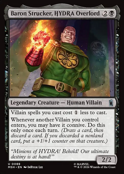 ヒドラの支配者、バロン・ストラッカー/Baron Strucker, HYDRA Overlord [MSH][FOIL]