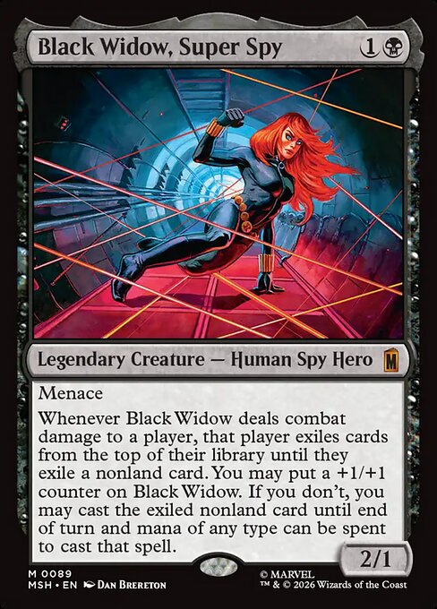 スーパースパイ、ブラック・ウィドウ/Black Widow, Super Spy [MSH][FOIL]