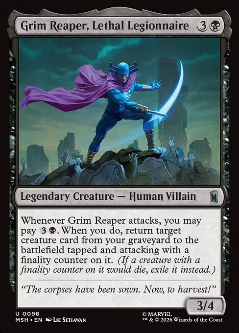 リーサル・リージョン、グリム・リーパー/Grim Reaper, Lethal Legionnaire [MSH][FOIL]