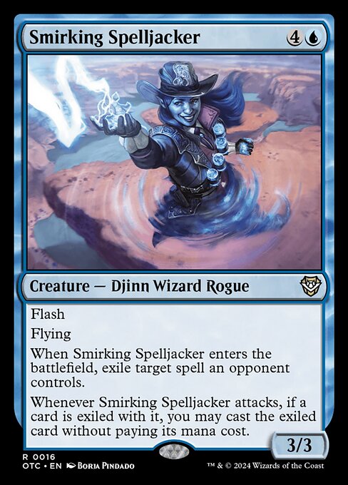 嘲笑う呪文乗っ取り/Smirking Spelljacker [OTC][FOIL]