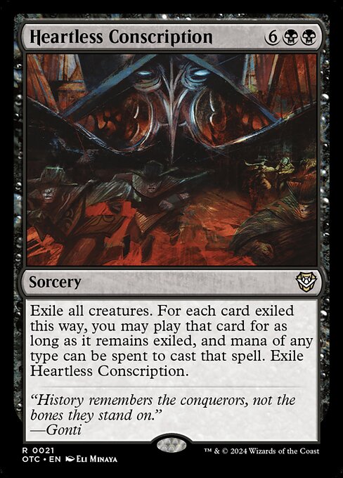 心なき徴兵/Heartless Conscription [OTC][FOIL]