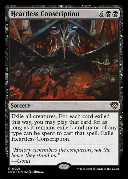 心なき徴兵/Heartless Conscription [OTC][FOIL]