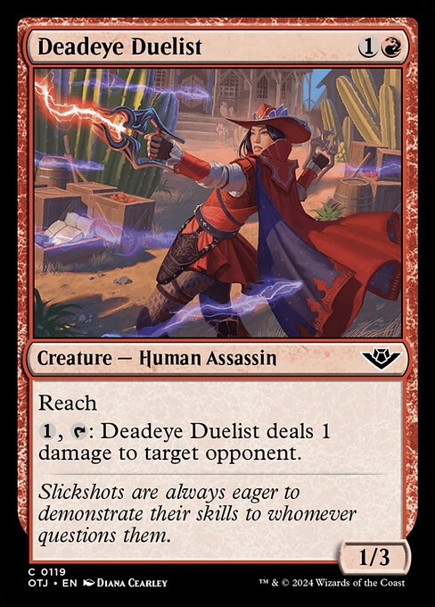 百発百中の決闘者/Deadeye Duelist [OTJ][FOIL]