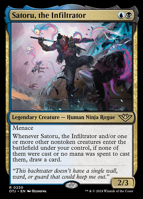 潜入者、悟/Satoru, the Infiltrator [OTJ][FOIL]