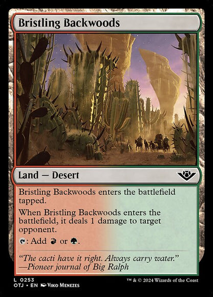 逆棘の辺境林/Bristling Backwoods [OTJ][FOIL]