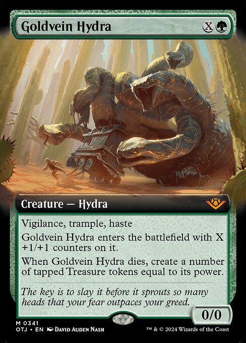 金脈のハイドラ/Goldvein Hydra [OTJ-BF][拡張アート][FOIL]