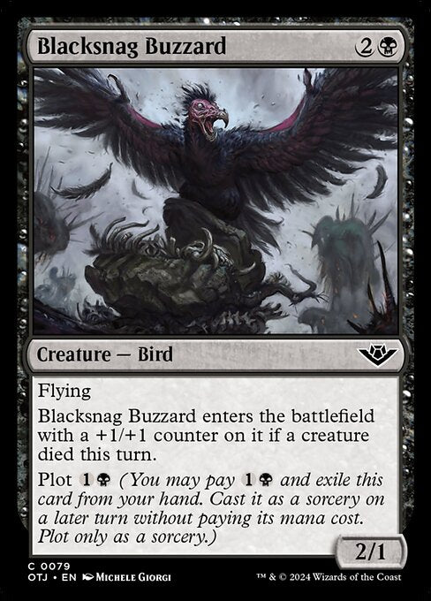 黒鉤のノスリ/Blacksnag Buzzard [OTJ][FOIL]