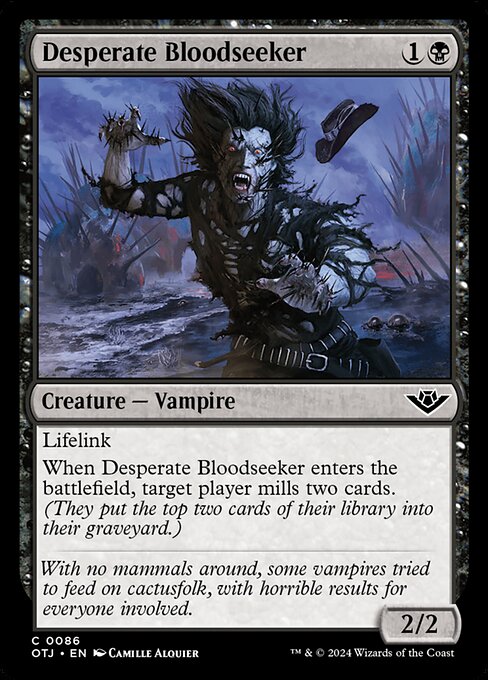 自暴自棄の求血者/Desperate Bloodseeker [OTJ][FOIL]