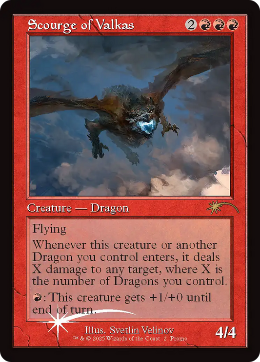 ヴァルカスの災い魔/Scourge of Valkas [プロモ][FOIL]