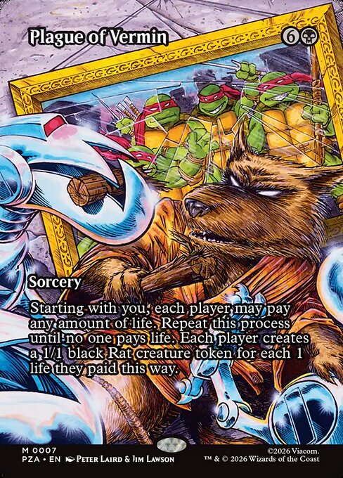 害獣の疫病/Plague of Vermin [PZA][ボーダーレス][FOIL]