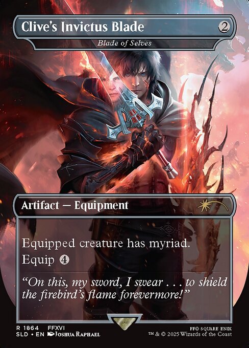 クライヴの剣、インヴィクタス/Clive's Invictus Blade 《我々の刃/Blade of Selves》 [Secret Lair][FOIL]