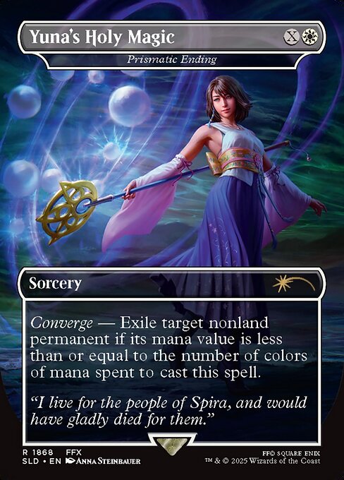 ユウナの魔法「ホーリー」/Yuna's Holy Magic 《虹色の終焉/Prismatic Ending》 [Secret Lair][FOIL]