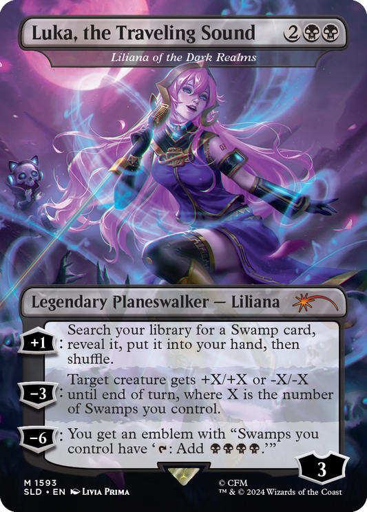 巡る旋律、ルカ/Luka, the Traveling Sound<闇の領域のリリアナ/Liliana of the Dark Realms>[Secret Lair][FOIL]
