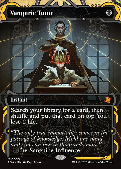 吸血の教示者/Vampiric Tutor [SOA][FOIL]