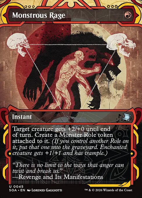 巨怪の怒り/Monstrous Rage [SOA][FOIL]
