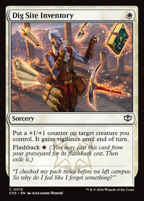 発掘現場の備品一覧/Dig Site Inventory [SOS][FOIL]