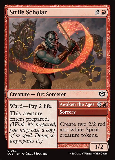相争う学生/Strife Scholar - 暦年の目覚め/Awaken the Ages [SOS][FOIL]