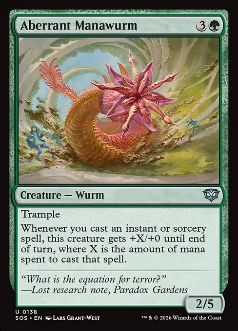 異形のマナワーム/Aberrant Manawurm [SOS][FOIL]