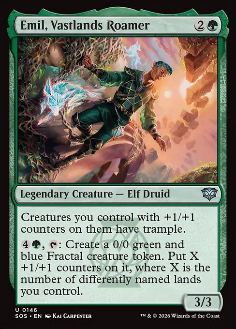 大界の放浪者、エミル/Emil, Vastlands Roamer [SOS][FOIL]