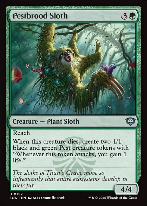 害獣育てのナマケモノ/Pestbrood Sloth [SOS][FOIL]