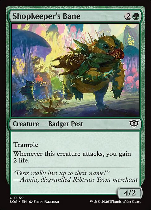 店主の災難/Shopkeeper's Bane [SOS][FOIL]