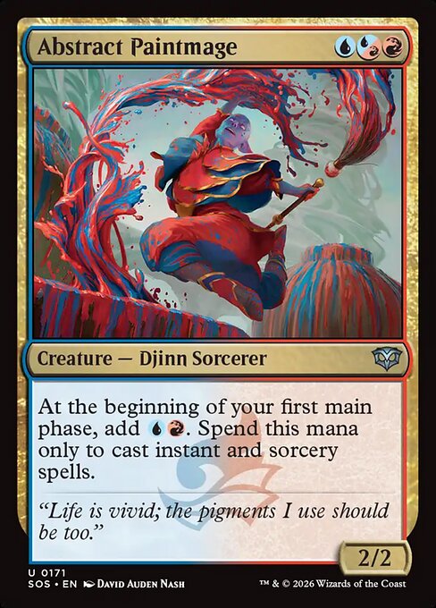 抽象の描画魔道士/Abstract Paintmage [SOS][FOIL]