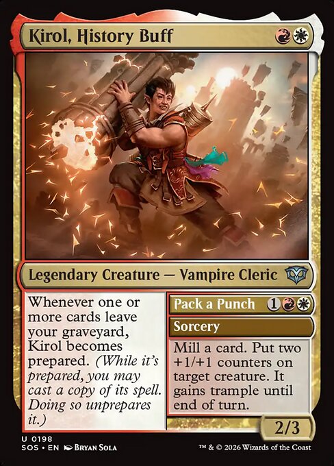 歴史通、キーロル/Kirol, History Buff - 強拳の持ち主/Pack a Punch [SOS][FOIL]