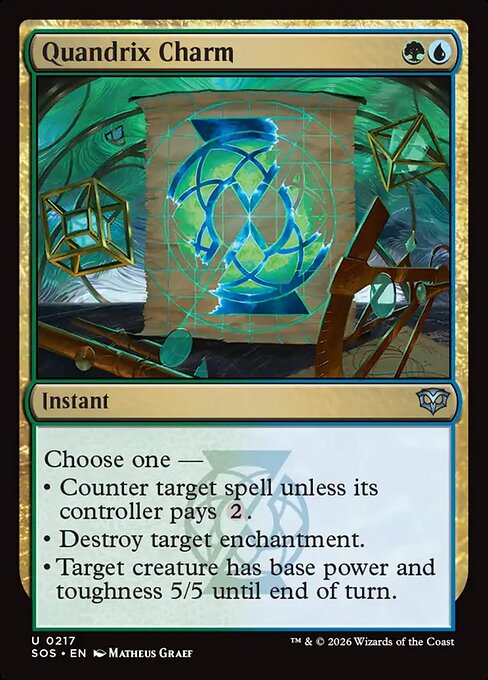 クアンドリクスの魔除け/Quandrix Charm [SOS][FOIL]