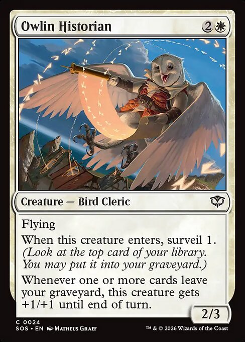 オーリンの歴史家/Owlin Historian [SOS][FOIL]