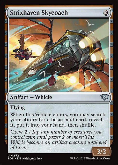 ストリクスヘイヴンの飛空バス/Strixhaven Skycoach [SOS][FOIL]