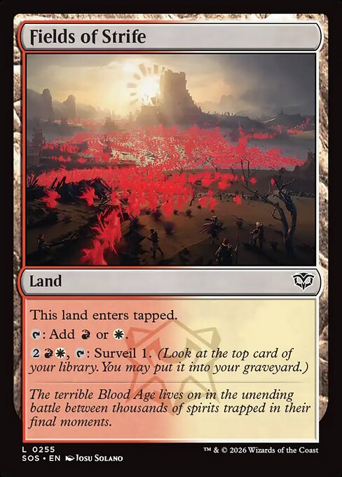 紛争の曠野/Fields of Strife [SOS][FOIL]