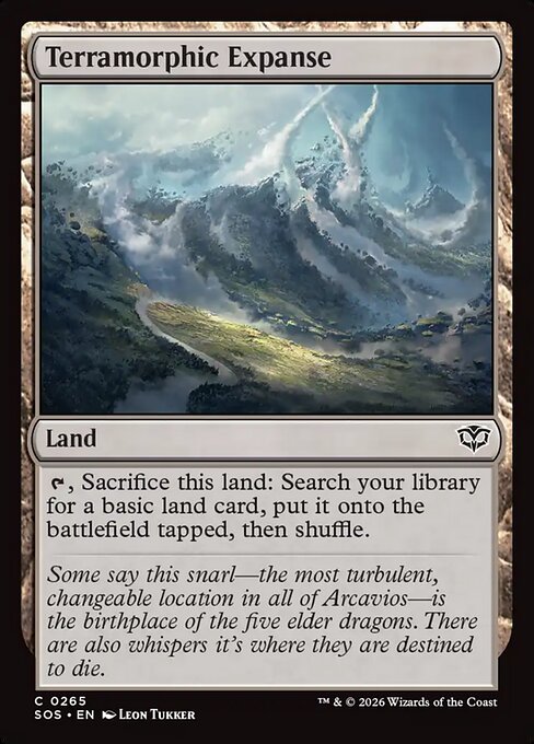 広漠なる変幻地/Terramorphic Expanse [SOS][FOIL]