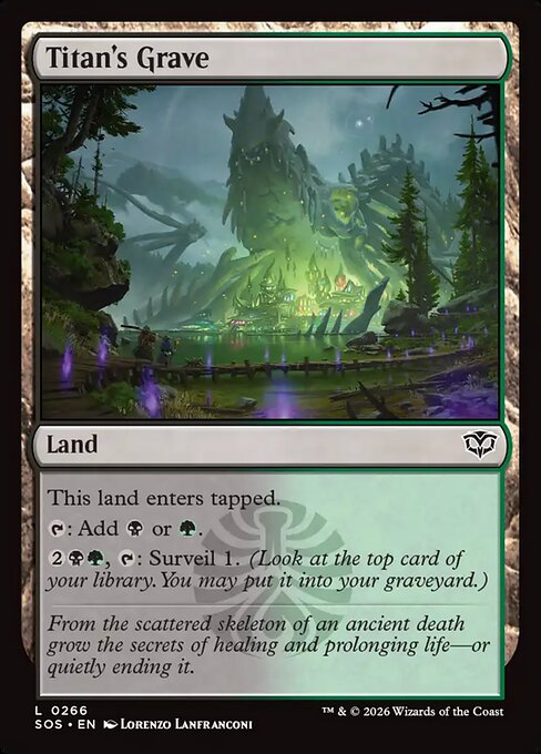 タイタンの墓/Titan's Grave [SOS][FOIL]