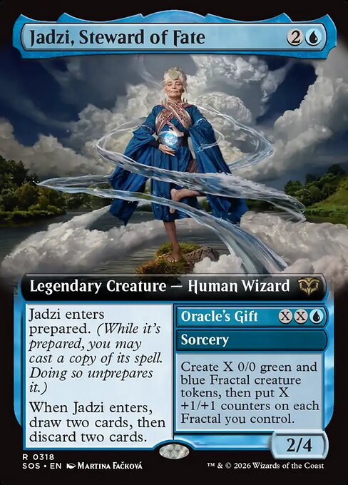 運命の執事、ジャズィ/Jadzi, Steward of Fate - 神託者の贈り物/Oracle's Gift [SOS-BF][拡張アート][FOIL]