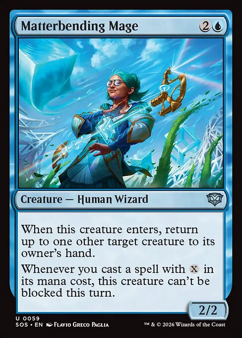 実体操作する魔道士/Matterbending Mage [SOS][FOIL]