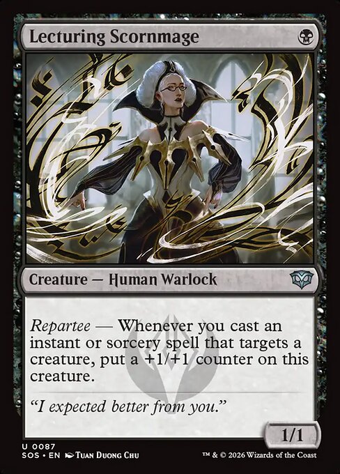 講義する侮蔑魔道士/Lecturing Scornmage [SOS][FOIL]