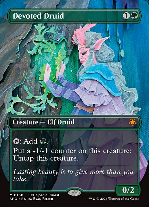 献身のドルイド/Devoted Druid [SPG][FOIL]