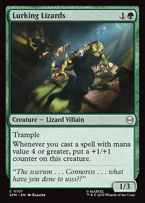 隠れ潜むトカゲ/Lurking Lizards [SPM][FOIL]