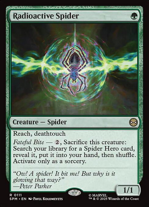 放射線を浴びた蜘蛛/Radioactive Spider [SPM][FOIL]