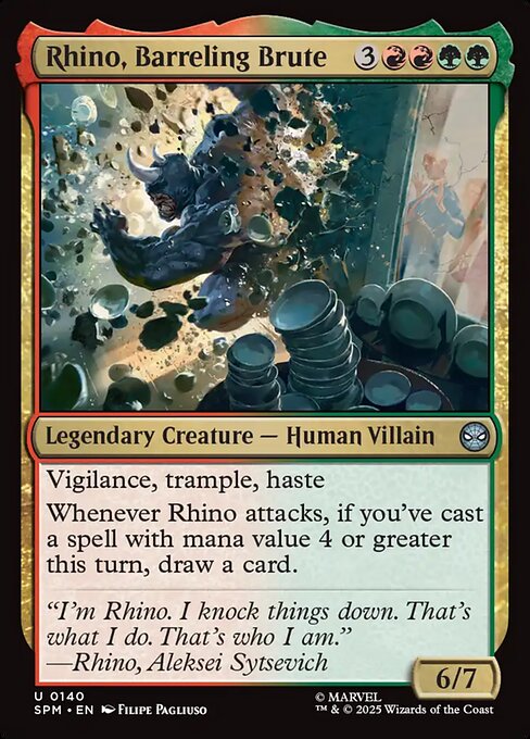 怒涛の粗暴者、ライノ/Rhino, Barreling Brute [SPM]
