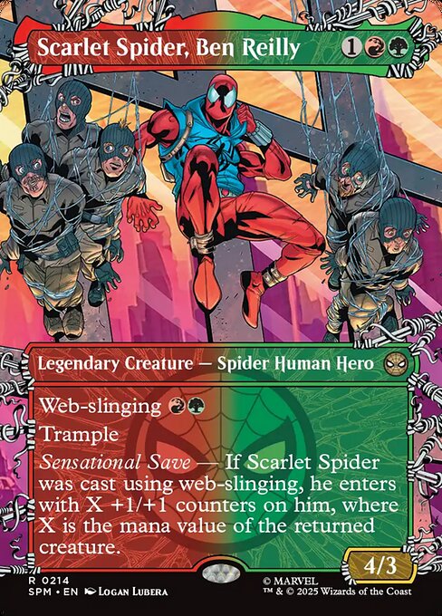 スカーレット・スパイダー、ベン・ライリー/Scarlet Spider, Ben Reilly [SPM-BF][ボーダーレス][FOIL]