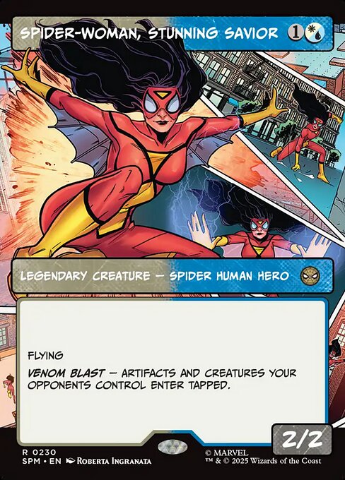 驚嘆の救い手、スパイダーウーマン/Spider-Woman, Stunning Savior [SPM-BF][ボーダーレス][FOIL]