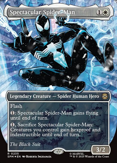 スペクタキュラー・スパイダーマン/Spectacular Spider-Man(Black) [SPM-BF][ボーダーレス][FOIL][テクスチャー]