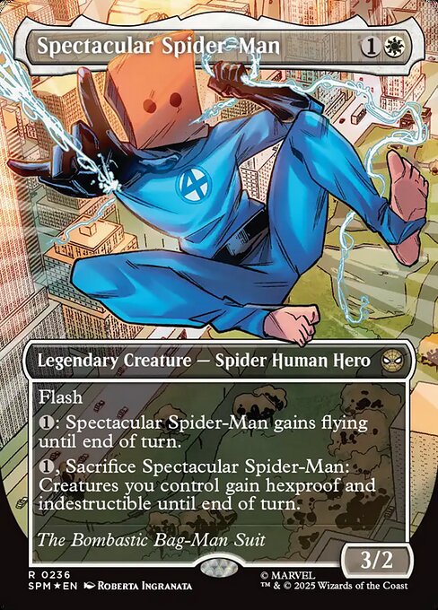 スペクタキュラー・スパイダーマン/Spectacular Spider-Man(Bag-Man) [SPM-BF][ボーダーレス][FOIL][テクスチャー]