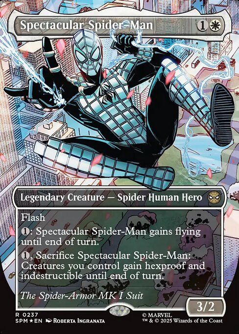スペクタキュラー・スパイダーマン/Spectacular Spider-Man(Spider-Armor) [SPM-BF][ボーダーレス][FOIL][テクスチャー]