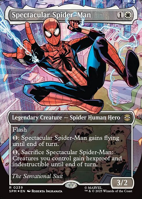 スペクタキュラー・スパイダーマン/Spectacular Spider-Man(Sensational) [SPM-BF][ボーダーレス][FOIL][テクスチャー]